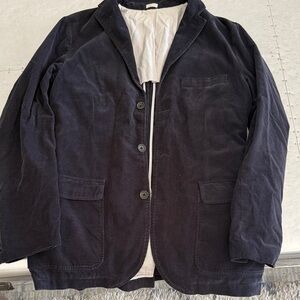 J. Crew Dark Blue Corduroy Blazer